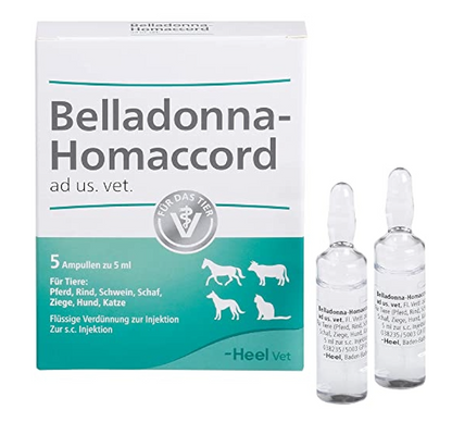 Belladonna Homaccord ad us vet 5ml 5 Ampoules (VET)