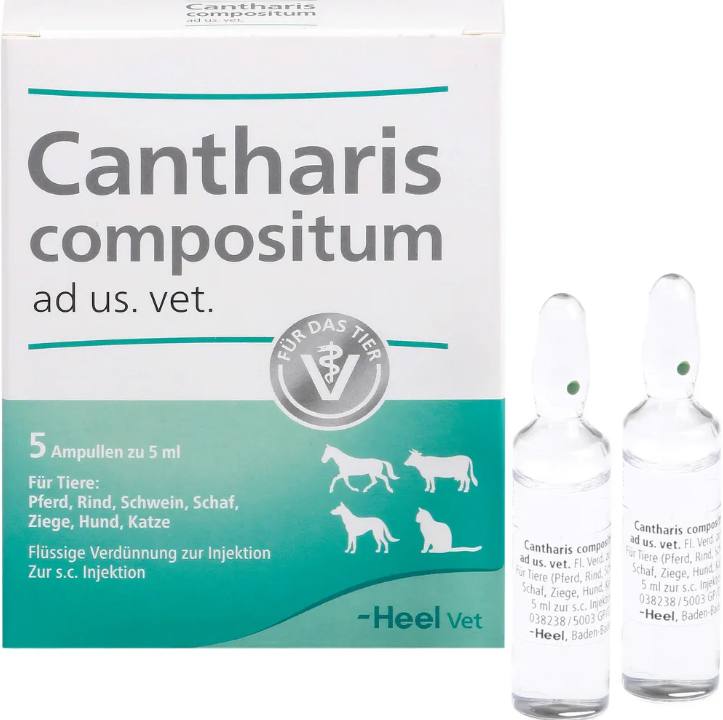 Cantharis comp ad.us.vet 5ml 5 Ampoules