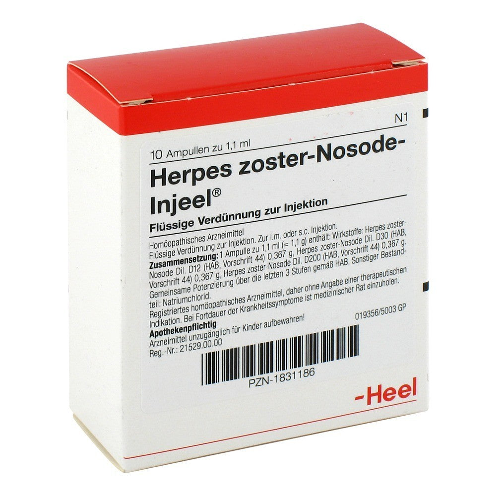 Herpes Zoster Nos 10 Ampoules-Similius