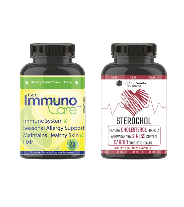 Sterochol and ImmunoCare Duo Pack Heart, Cholesterol, Immune system and Probiotic