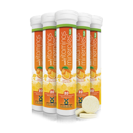 Multivitaminas + Minerales Plus 20 Effervescent Tablets