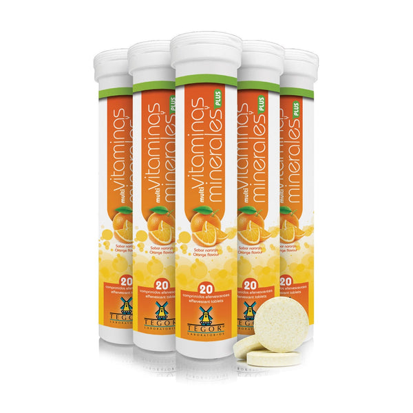 Multivitaminas + Minerales Plus 20 Effervescent Tablets