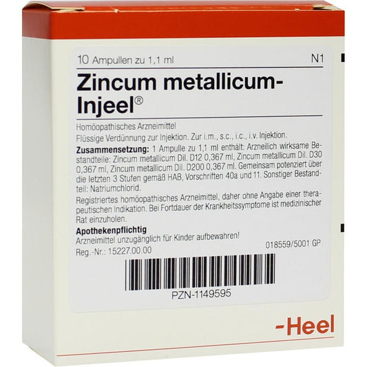 Zincum Metallicum FORTE 10 Ampoules-Similius