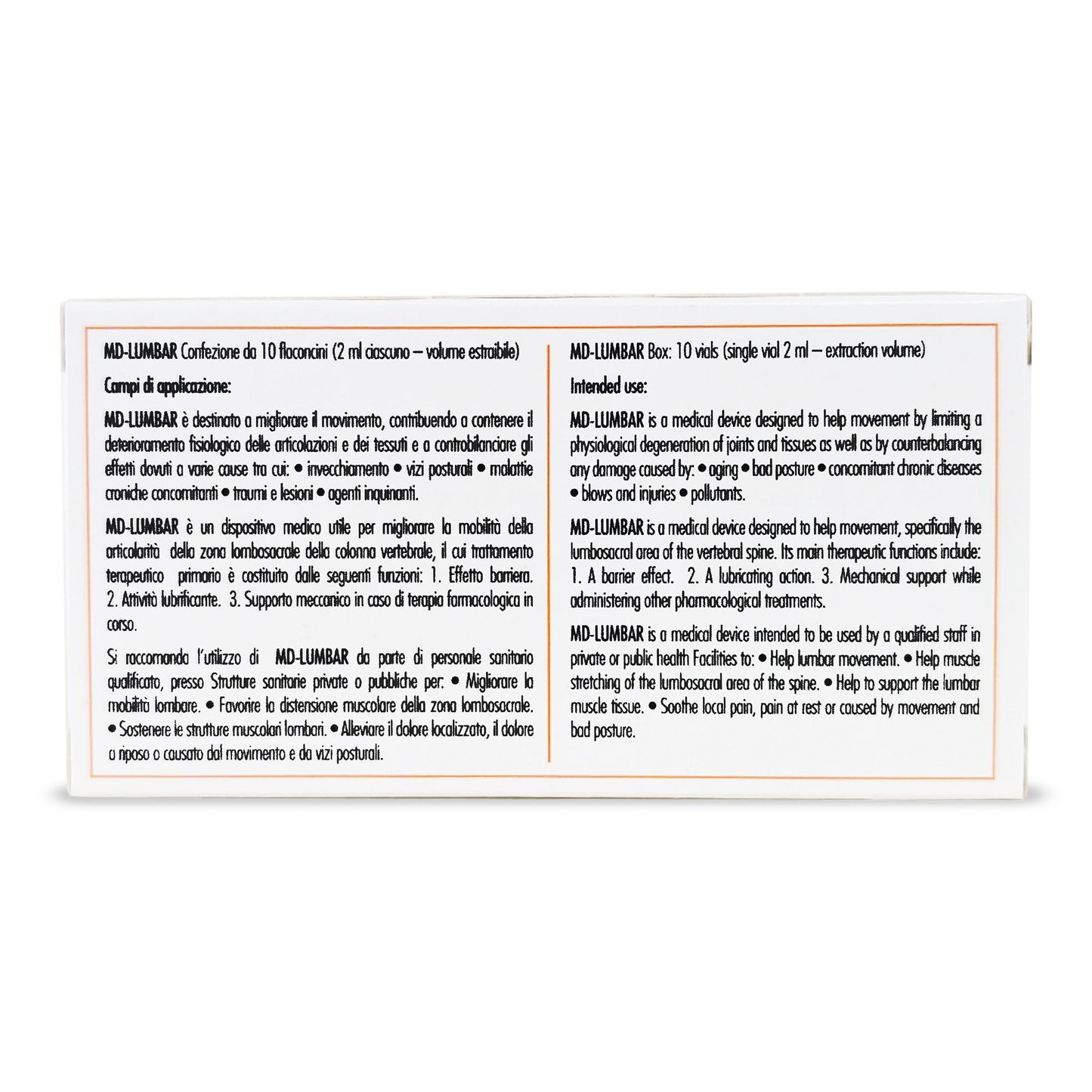 MD LUMBAR 10 Ampoules