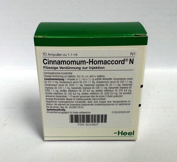 Cinnamomum Homaccord 10 Ampoules-Similius